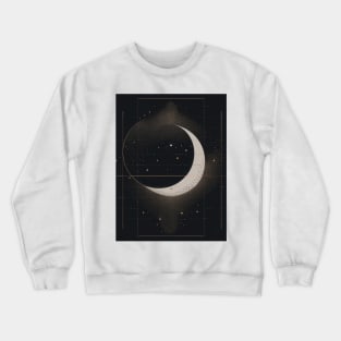 Geometric Illustration of Space Crewneck Sweatshirt